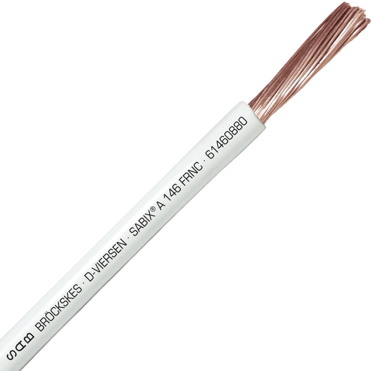 SAB 61460880 SABIX A 146 FRNC - 16 AWG/1c, flame retardant halogen-free 500V white hook-up wire, CE, RoHS SAB 61460880 SABIX A 146 FRNC - 16 AWG/1c, flame retardant halogen-free 500V white hook-up wire, CE, RoHS