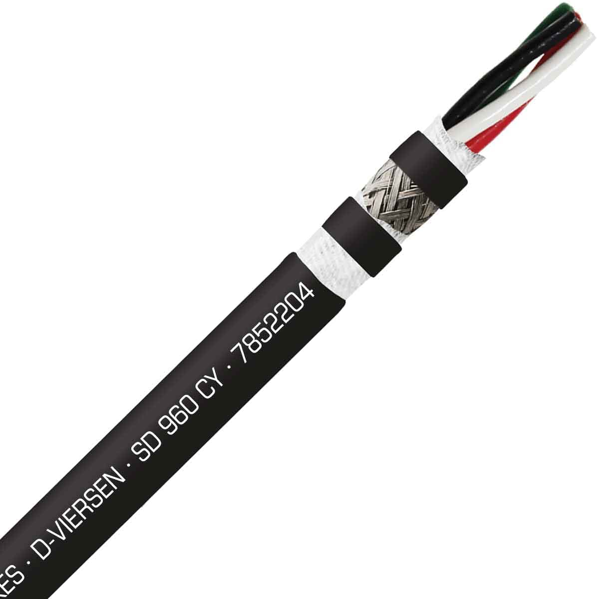 SAB 7852204 SD 960 CY - 22 AWG/4c, shielded oil resistant continuous flex PVC data cable, UL, CE, RoHS SAB 7852204 SD 960 CY - 22 AWG/4c, shielded oil resistant continuous flex PVC data cable, UL, CE, RoHS