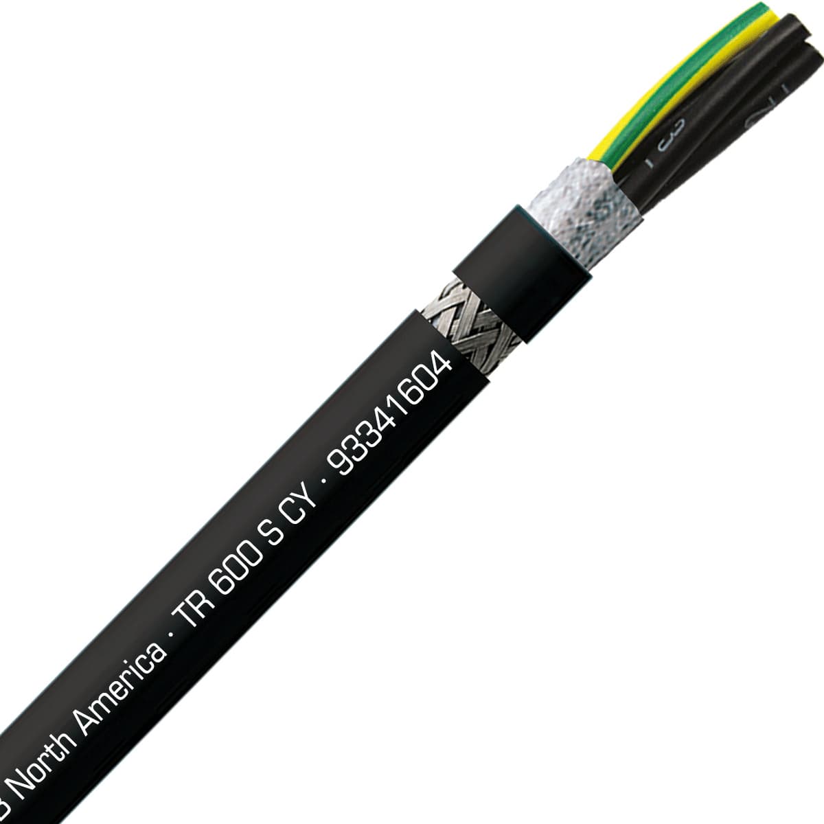 SAB 93341604 TR 600 S CY - 16 AWG/4c, shielded oil resistant flexible exposed run tray cable,UL, CSA, WTTC, CE RoHS SAB 93341604 TR 600 S CY - 16 AWG/4c, shielded oil resistant flexible exposed run tray cable,UL, CSA, WTTC, CE RoHS