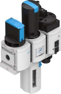 Festo 8025359 service unit combination MSB6-1/2:C3:J1:D14-WP Maximum output pressure 10 bar, 40 µ filter, with pressure gauge, lockable regulator head, plastic bowl with plastic bowl guard, manual condensate drain, flow direction from left to right. Size: 6, Series: MS Festo 8025359 service unit combination MSB6-1/2:C3:J1:D14-WP Maximum output pressure 10 bar, 40 µ filter, with pressure gauge, lockable regulator head, plastic bowl with plastic bowl guard, manual condensate drain, flow direction from left to right. Size: 6, Series: MS