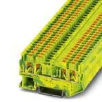 Phoenix Contact 3209594 Ground modular terminal block, connection method: Push-in connection, number of connections: 4, cross section: 0.14 mm² - 4 mm², AWG: 26 - 12, width: 5.2 mm, height: 35.3 mm, color: green-yellow, mounting type: NS 35/7,5, NS 35/15 Phoenix Contact 3209594 Ground modular terminal block, connection method: Push-in connection, number of connections: 4, cross section: 0.14 mm² - 4 mm², AWG: 26 - 12, width: 5.2 mm, height: 35.3 mm, color: green-yellow, mounting type: NS 35/7,5, NS 35/15