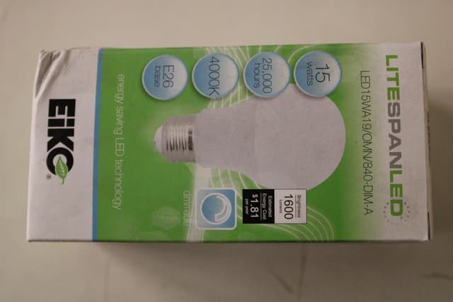 LED15WA19/OMN/840-DIM-A Part Image. Manufactured by Sylvania.