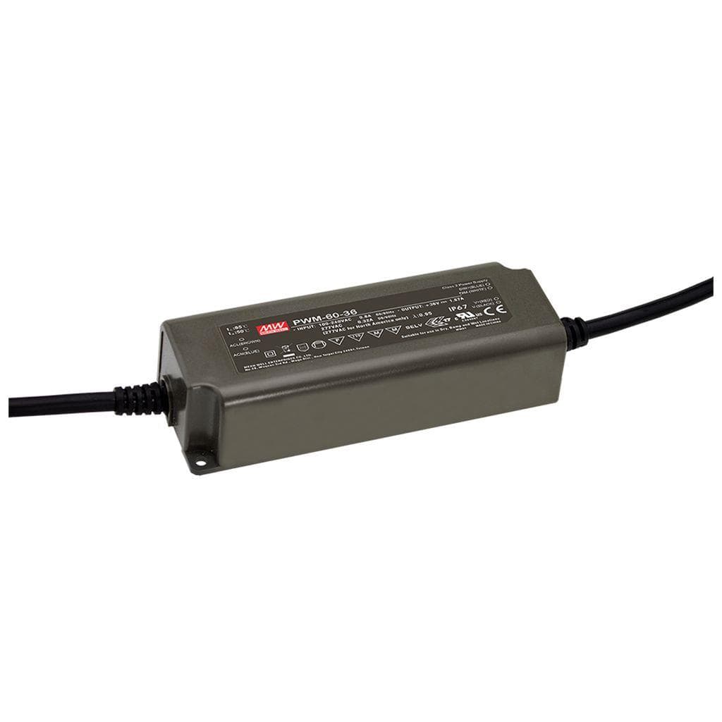 MEAN WELL PWM-60-24KN AC-DC Single output LED driver Constant Voltage (CV); PWM output for LED strips; Output 24Vdc at 2.5A; Dimming with KNX; IP67 MEAN WELL PWM-60-24KN AC-DC Single output LED driver Constant Voltage (CV); PWM output for LED strips; Output 24Vdc at 2.5A; Dimming with KNX; IP67