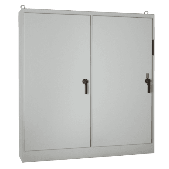 Hoffman A84XM3EW18FTCG Heavy-Duty Disconnect Enclosure, Type 12, 84.12x118.75x18.12, Gray, Steel Hoffman A84XM3EW18FTCG Heavy-Duty Disconnect Enclosure, Type 12, 84.12x118.75x18.12, Gray, Steel