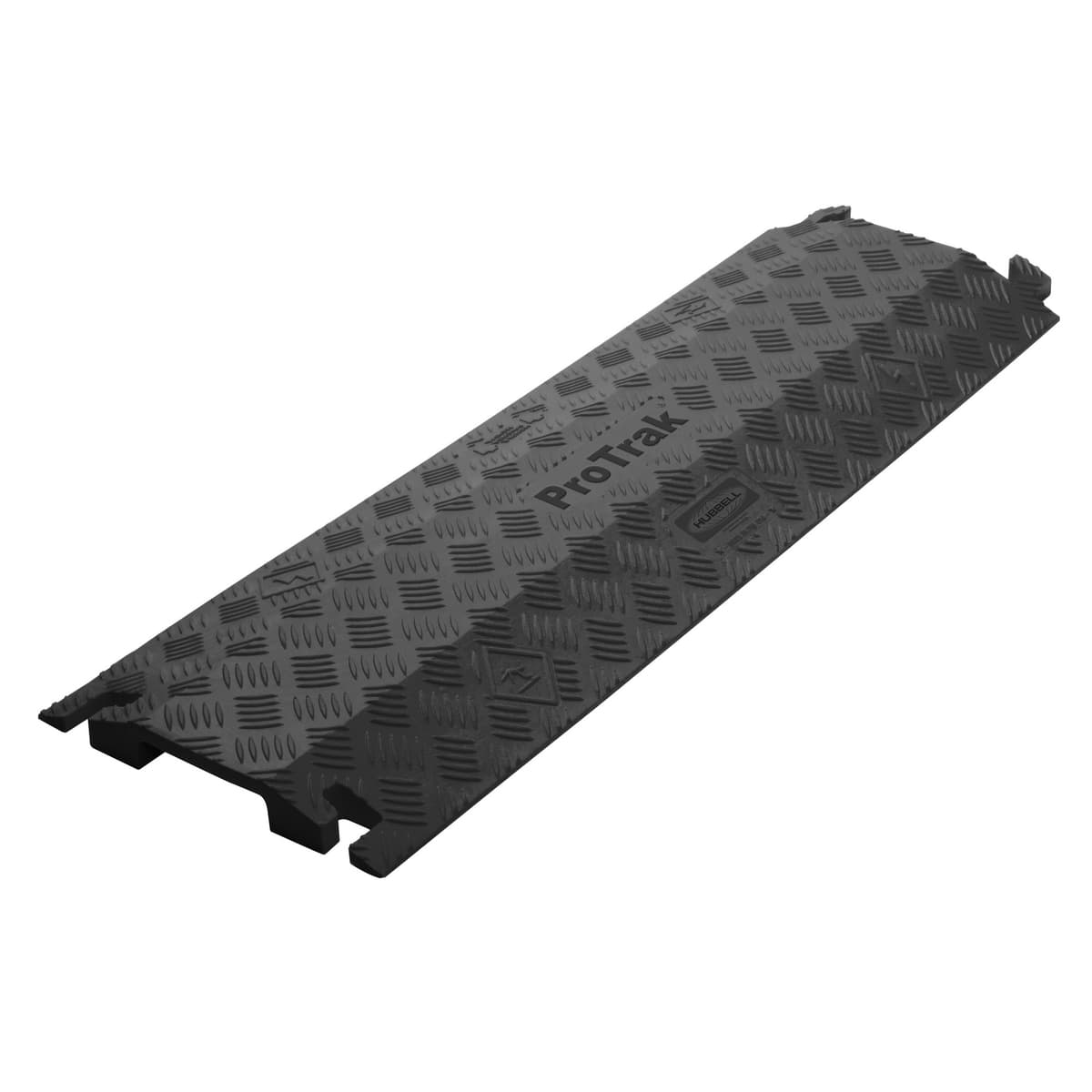 Hubbell PROTRK140BK Wire and Cable Protection, ProTRAK, DropOver Version, 4.0" Wide Single Channel, 3' Length, Black Hubbell PROTRK140BK Wire and Cable Protection, ProTRAK, DropOver Version, 4.0" Wide Single Channel, 3' Length, Black