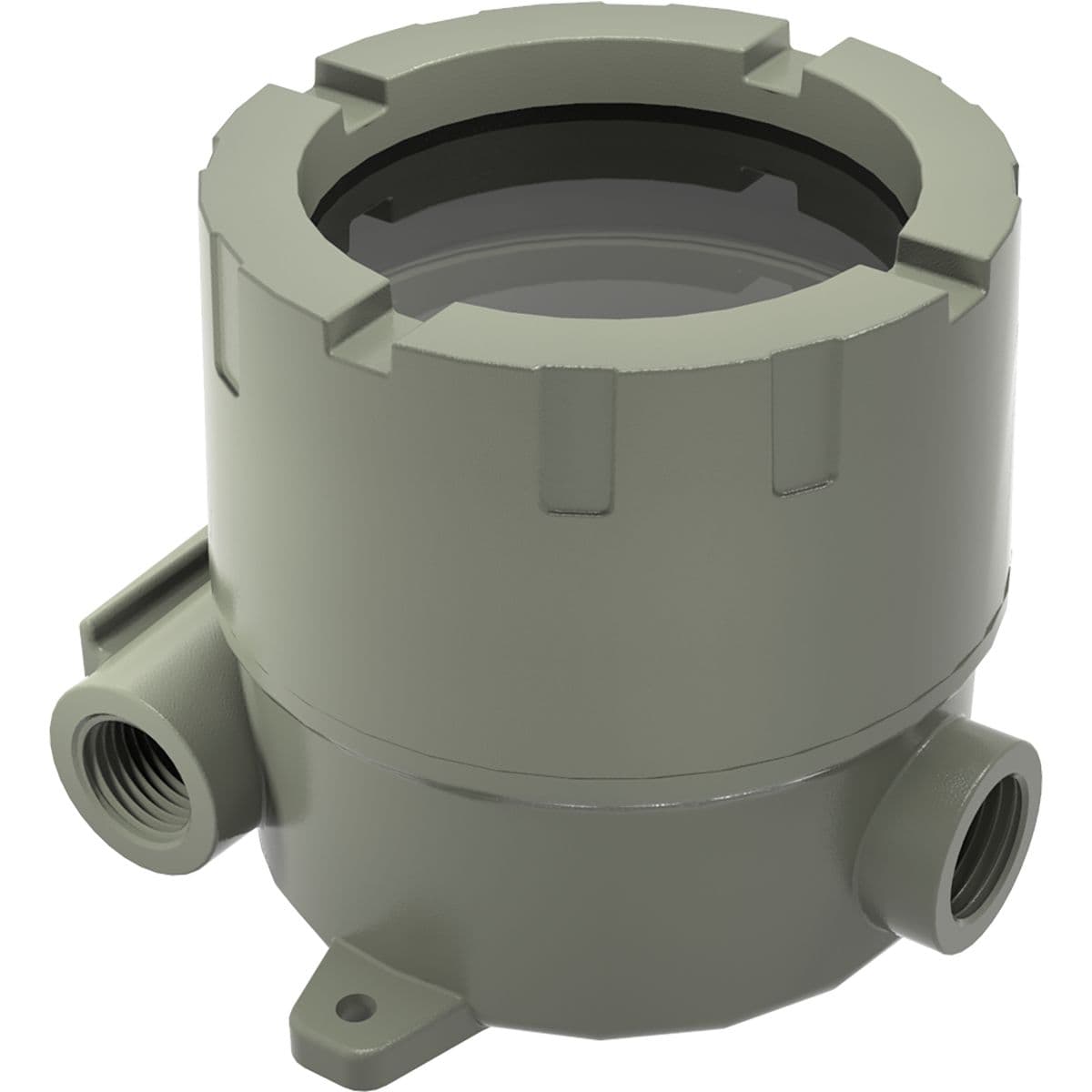 Hubbell HKBX-GLC HKBX Series, 4-1/4" ID RD Body 2-3/4" DP & Lens Cover 3-5/8" viewing Cen. Class I, BCD, EX D, IIC UL/CSA, ATEX IECEx, Die Cast Aluminum, Type 4, Instrument Enclosure ; Compact round body instrument enclosures with threaded glass lens screw covers provide Hubbell HKBX-GLC HKBX Series, 4-1/4" ID RD Body 2-3/4" DP & Lens Cover 3-5/8" viewing Cen. Class I, BCD, EX D, IIC UL/CSA, ATEX IECEx, Die Cast Aluminum, Type 4, Instrument Enclosure ; Compact round body instrument enclosures with threaded glass lens screw covers provide