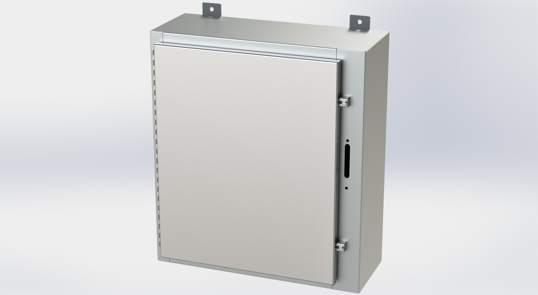 Saginaw Control SCE-24HS2108SSLP S.S. HS LP Enclosure, Height:24.00", Width:21.38", Depth:8.00", #4 brushed finish on all exterior surfaces. Optional sub-panels are powder coated white. Saginaw Control SCE-24HS2108SSLP S.S. HS LP Enclosure, Height:24.00", Width:21.38", Depth:8.00", #4 brushed finish on all exterior surfaces. Optional sub-panels are powder coated white.