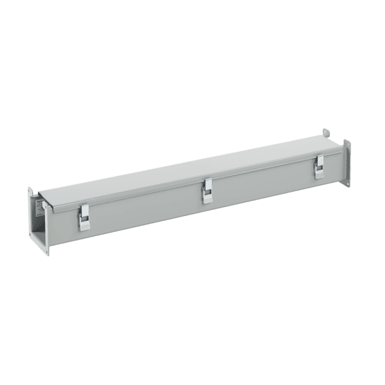 Hoffman F126L36 Straight Section, Lay-in Hinged-Cover, Type 12, 12.00x6.00x36.00, Gray, Steel Hoffman F126L36 Straight Section, Lay-in Hinged-Cover, Type 12, 12.00x6.00x36.00, Gray, Steel