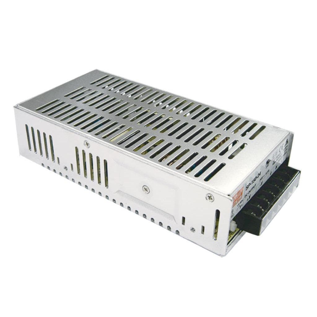 MEAN WELL SP-150-24 AC-DC Enclosed power supply; Output 24Vdc at 6.3A; PFC; free air convection; SP-150-24 is succeeded by RSP-150-24. MEAN WELL SP-150-24 AC-DC Enclosed power supply; Output 24Vdc at 6.3A; PFC; free air convection; SP-150-24 is succeeded by RSP-150-24.