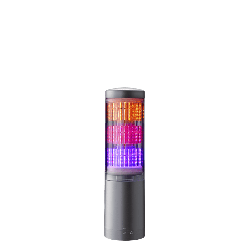 Patlite LA6-3DTNUN-RYG Multi Color LED Signal Tower, Direct Mount, Silver color, Terminal block Patlite LA6-3DTNUN-RYG Multi Color LED Signal Tower, Direct Mount, Silver color, Terminal block