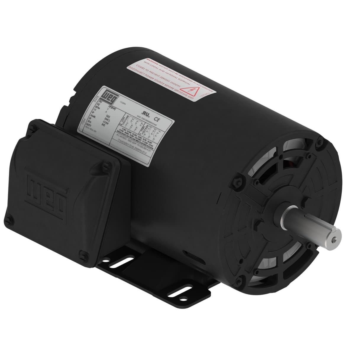 WEG 00218OT3E145T-SGH Rolled Steel NEMA Premium Efficiency 2 HP 4P 143/5T 3Ph 230/460//190-220/380-415 V 60 Hz IC01 - ODP - Foot-mounted WEG 00218OT3E145T-SGH Rolled Steel NEMA Premium Efficiency 2 HP 4P 143/5T 3Ph 230/460//190-220/380-415 V 60 Hz IC01 - ODP - Foot-mounted
