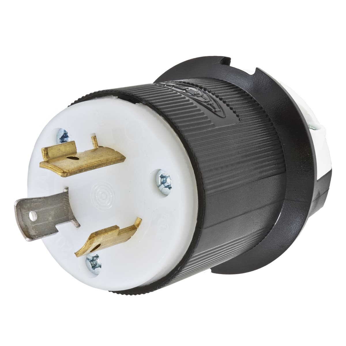 Hubbell HBL2331 Locking Devices, Twist-Lock®, Industrial, Male Insulgrip® Plug, 20A 277V AC, 2-Pole 3-Wire Grounding, NEMA L7-20P, Screw Terminal, Black and White Nylon. ; Superior cord grip design protects terminations from excess strain. ; Clear, funnel shaped wire en Hubbell HBL2331 Locking Devices, Twist-Lock®, Industrial, Male Insulgrip® Plug, 20A 277V AC, 2-Pole 3-Wire Grounding, NEMA L7-20P, Screw Terminal, Black and White Nylon. ; Superior cord grip design protects terminations from excess strain. ; Clear, funnel shaped wire en