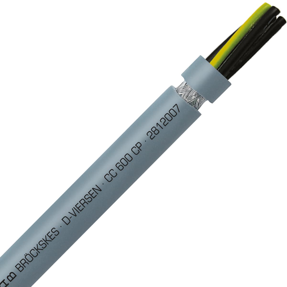 SAB 2812007 CC 600 CP - 20 AWG/7c, shielded oil resistant PUR flexible control cable, 600V, UL, CSA, CE, RoHS SAB 2812007 CC 600 CP - 20 AWG/7c, shielded oil resistant PUR flexible control cable, 600V, UL, CSA, CE, RoHS