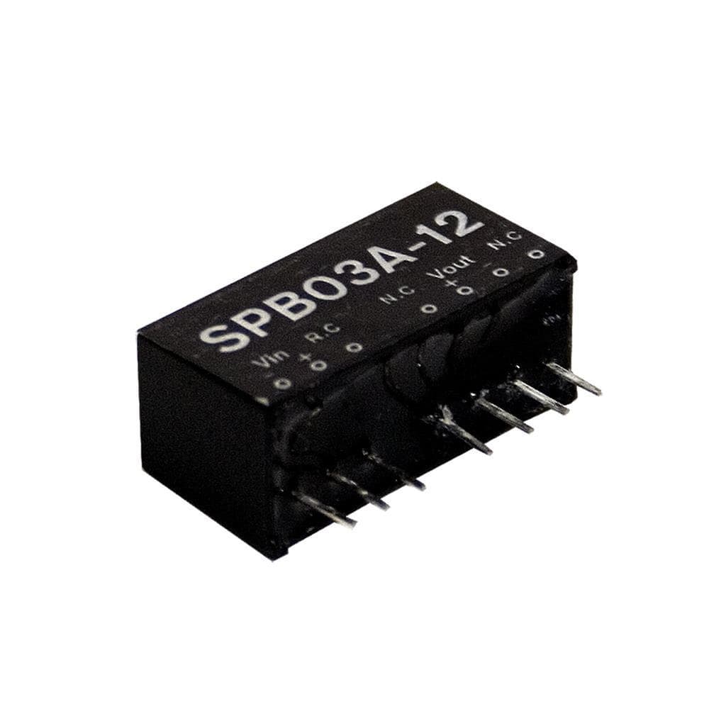 MEAN WELL SPB03C-05 DC-DC Converter PCB mount; Input 36-72Vdc; Output 5Vdc at 0.6A; SIP through hole package; SPB03C-05 is succeeded by SPBW03G-05. MEAN WELL SPB03C-05 DC-DC Converter PCB mount; Input 36-72Vdc; Output 5Vdc at 0.6A; SIP through hole package; SPB03C-05 is succeeded by SPBW03G-05.