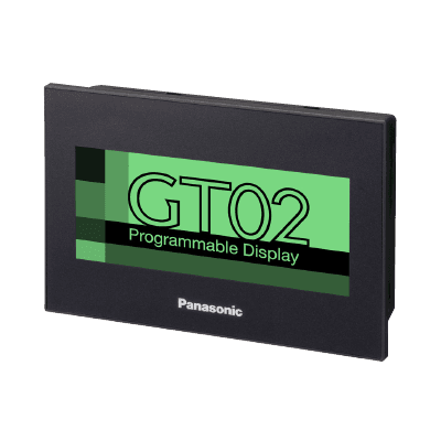 Panasonic AIG02GQ12D Panasonic AIG02GQ12D is a Programmable Terminal (PT) / Touchscreen HMI within the GT02G sub-range, featuring a black frame. This unit operates with a supply voltage of 24Vdc and connects via an 8 pin terminal connector USB. It is designed with an IP67 degree of protection, ensuring its suitability for various industrial environments. Communication with other devices is facilitated through the RS-232C protocol. The AIG02GQ12D comes with 2MB of RAM for memory capacity and features a 3.8" STN monochrome LCD display, with a pixel count of 240x96 and a green/orange/red backlight for clear visibility under different conditions. Panasonic AIG02GQ12D Panasonic AIG02GQ12D is a Programmable Terminal (PT) / Touchscreen HMI within the GT02G sub-range, featuring a black frame. This unit operates with a supply voltage of 24Vdc and connects via an 8 pin terminal connector USB. It is designed with an IP67 degree of protection, ensuring its suitability for various industrial environments. Communication with other devices is facilitated through the RS-232C protocol. The AIG02GQ12D comes with 2MB of RAM for memory capacity and features a 3.8" STN monochrome LCD display, with a pixel count of 240x96 and a green/orange/red backlight for clear visibility under different conditions.