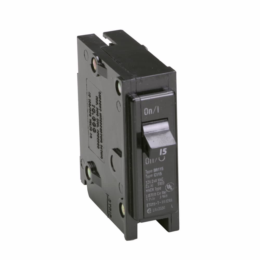 Eaton BR115CS BR115CS Eaton - Eaton BR thermal magnetic circuit breaker,Type BR 1-Inch plug-on circuit breaker clamshell pack,Clamshell pack,15 A,10 kAIC,Single-pole,120/240V,BR,#14-4 AWG Cu/Al,Q30,BR,Type BR Loadcenters Eaton BR115CS BR115CS Eaton - Eaton BR thermal magnetic circuit breaker,Type BR 1-Inch plug-on circuit breaker clamshell pack,Clamshell pack,15 A,10 kAIC,Single-pole,120/240V,BR,#14-4 AWG Cu/Al,Q30,BR,Type BR Loadcenters