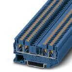 Phoenix Contact 3209581 Feed-through terminal block, nom. voltage: 800 V, nominal current: 24 A, connection method: Push-in connection, number of connections: 4, cross section: 0.14 mm² - 4 mm², AWG: 26 - 12, width: 5.2 mm, height: 35.3 mm, color: blue, mounting type: NS 35/7,5, Phoenix Contact 3209581 Feed-through terminal block, nom. voltage: 800 V, nominal current: 24 A, connection method: Push-in connection, number of connections: 4, cross section: 0.14 mm² - 4 mm², AWG: 26 - 12, width: 5.2 mm, height: 35.3 mm, color: blue, mounting type: NS 35/7,5,