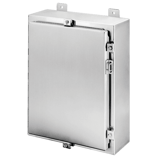 Hoffman A16H1206SSLP Wallmount, Hinged with NEMA Clamps, Type 4X, 16x12x6, SS 304 Hoffman A16H1206SSLP Wallmount, Hinged with NEMA Clamps, Type 4X, 16x12x6, SS 304