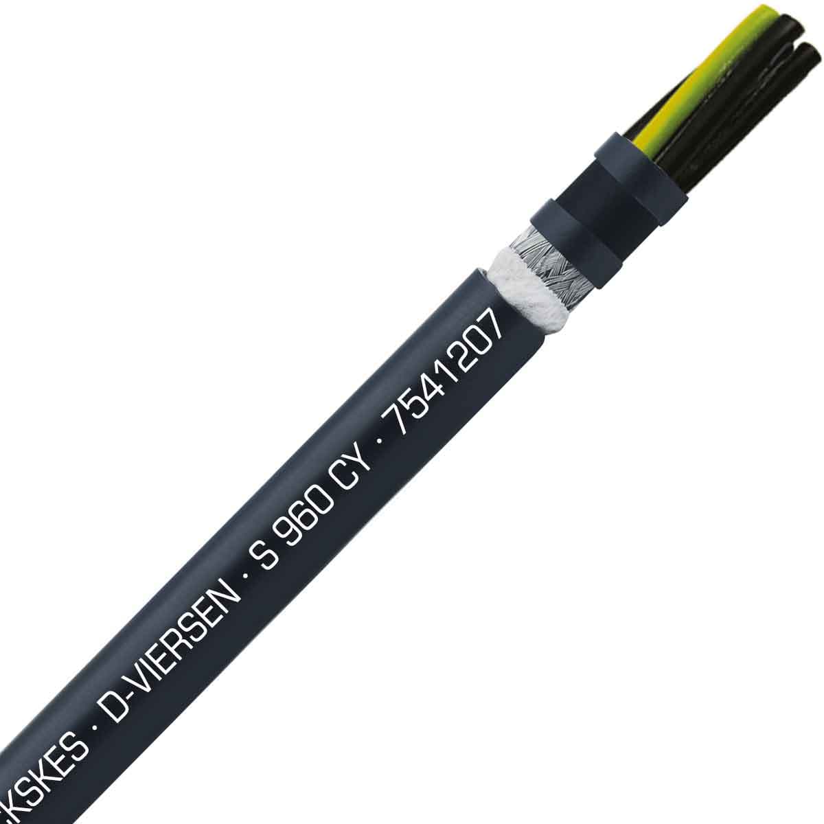 SAB 7541207 S 960 CY - 12 AWG/7c, shielded oil resistant continuous flex PVC control cable, UL, CSA, CE,RoHS SAB 7541207 S 960 CY - 12 AWG/7c, shielded oil resistant continuous flex PVC control cable, UL, CSA, CE,RoHS