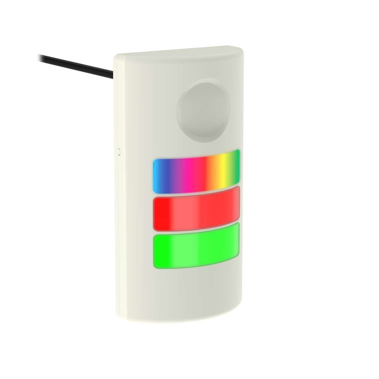 Banner TLF100P3AC TLF100 Pro with Pro Editor; 3 Lighted Segments with Audible; Gray Housing; 12-30 V dc; Environ. Rating: IP65; IP69K; Colors: Multicolor; 2 m (6.5 ft) Integral Cable Banner TLF100P3AC TLF100 Pro with Pro Editor; 3 Lighted Segments with Audible; Gray Housing; 12-30 V dc; Environ. Rating: IP65; IP69K; Colors: Multicolor; 2 m (6.5 ft) Integral Cable