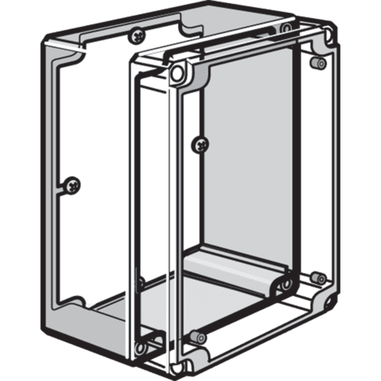 Hoffman Q168PD Panels, fits 160x80mm, Steel Hoffman Q168PD Panels, fits 160x80mm, Steel