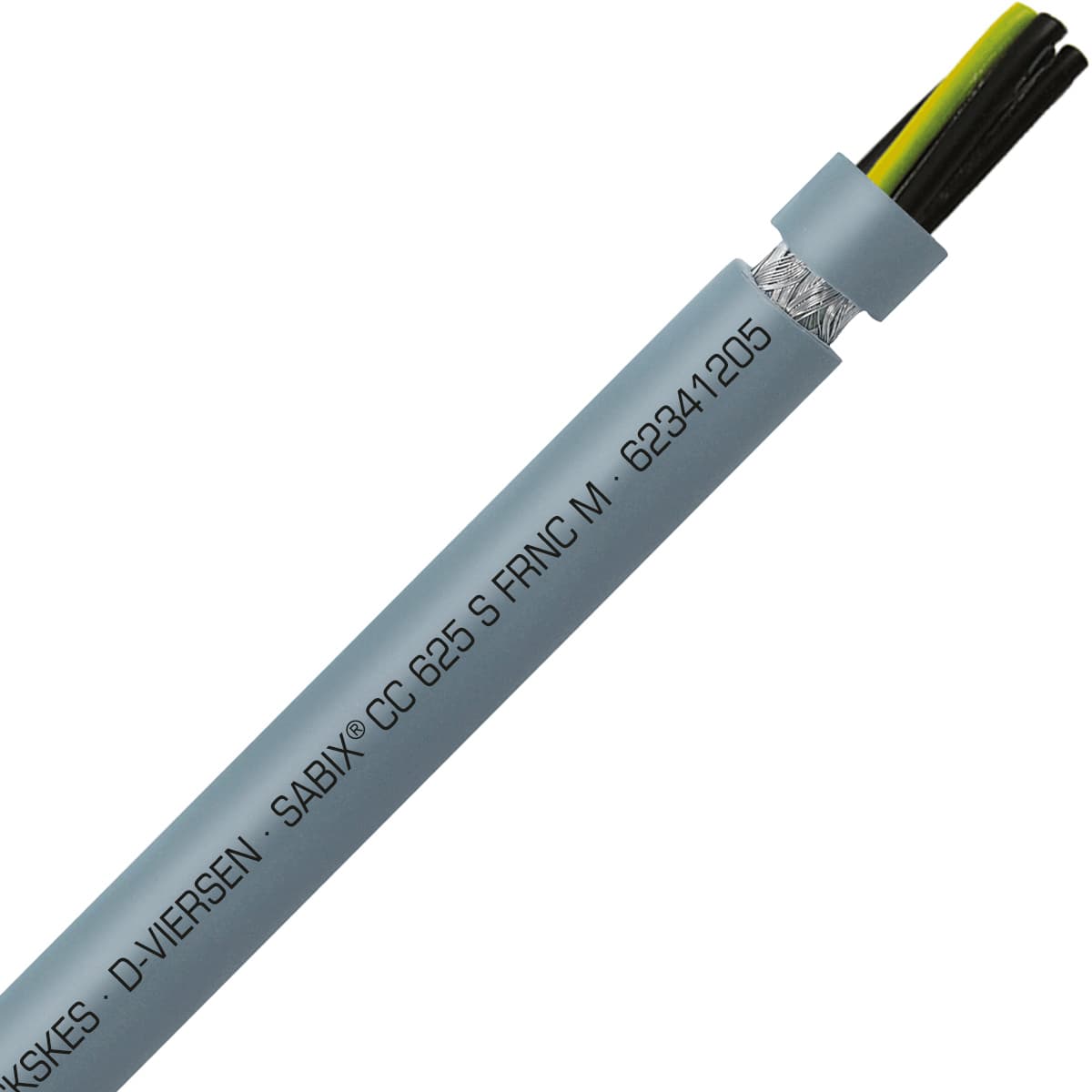 SAB 62341205 SABIX CC 625 S FRNC M - 12 AWG/5c, shielded halogen-free flame retardant flexible control cable, UL, CSA, CE, RoHS SAB 62341205 SABIX CC 625 S FRNC M - 12 AWG/5c, shielded halogen-free flame retardant flexible control cable, UL, CSA, CE, RoHS