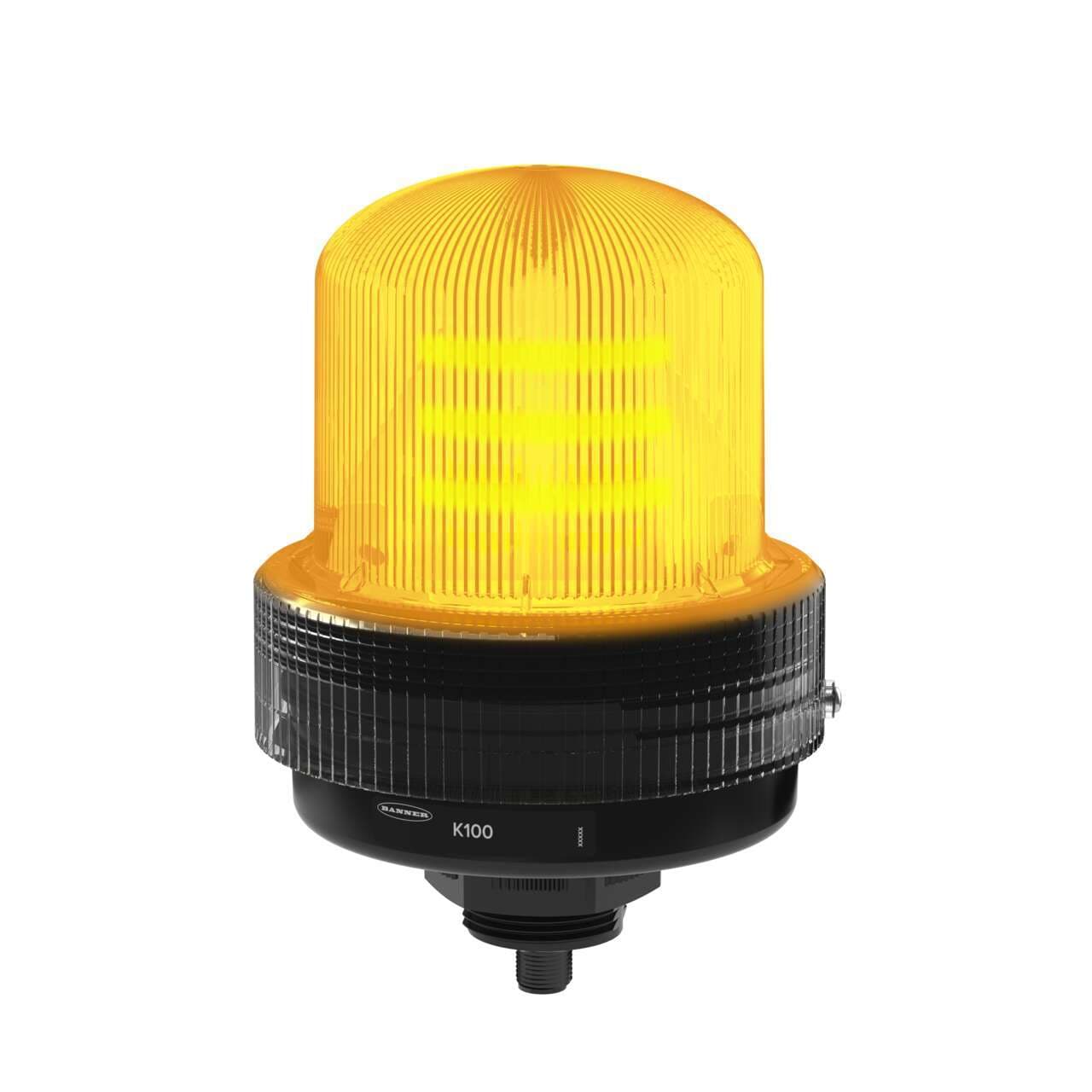 Banner K100B-BLZYQ Banner K100B-BLZYQ - K100 Basic Daylight Visible Beacon: 1-Color Indicator; 100-240 V ac; Polycarbonate; IP66; Yellow; 5-pin Micro Integral QD Banner K100B-BLZYQ Banner K100B-BLZYQ - K100 Basic Daylight Visible Beacon: 1-Color Indicator; 100-240 V ac; Polycarbonate; IP66; Yellow; 5-pin Micro Integral QD