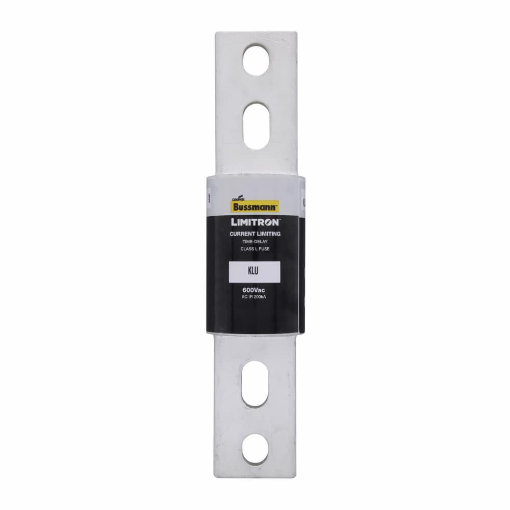 Eaton KLU-1200 Eaton Bussmann series KLU fuse, LIMITRON Fast-acting fuse, 1200 A, Class L, Non-indicating, Bolted blade end x bolted blade end, 5 sec at 500%, 200 kAIC at 600 Vac, Bolt, Standard, 1, 600 V Eaton KLU-1200 Eaton Bussmann series KLU fuse, LIMITRON Fast-acting fuse, 1200 A, Class L, Non-indicating, Bolted blade end x bolted blade end, 5 sec at 500%, 200 kAIC at 600 Vac, Bolt, Standard, 1, 600 V