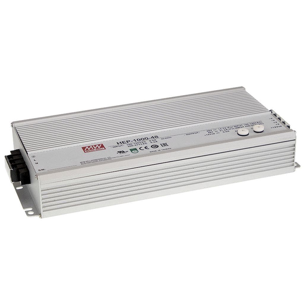 MEAN WELL HEP-1000-100CAN AC-DC Single output industrial power supply with PFC; Output 100Vdc at 10A; Input-output by terminal block; remote ON/OFF and DC OK signal; CANBus and PV/PC programmable MEAN WELL HEP-1000-100CAN AC-DC Single output industrial power supply with PFC; Output 100Vdc at 10A; Input-output by terminal block; remote ON/OFF and DC OK signal; CANBus and PV/PC programmable