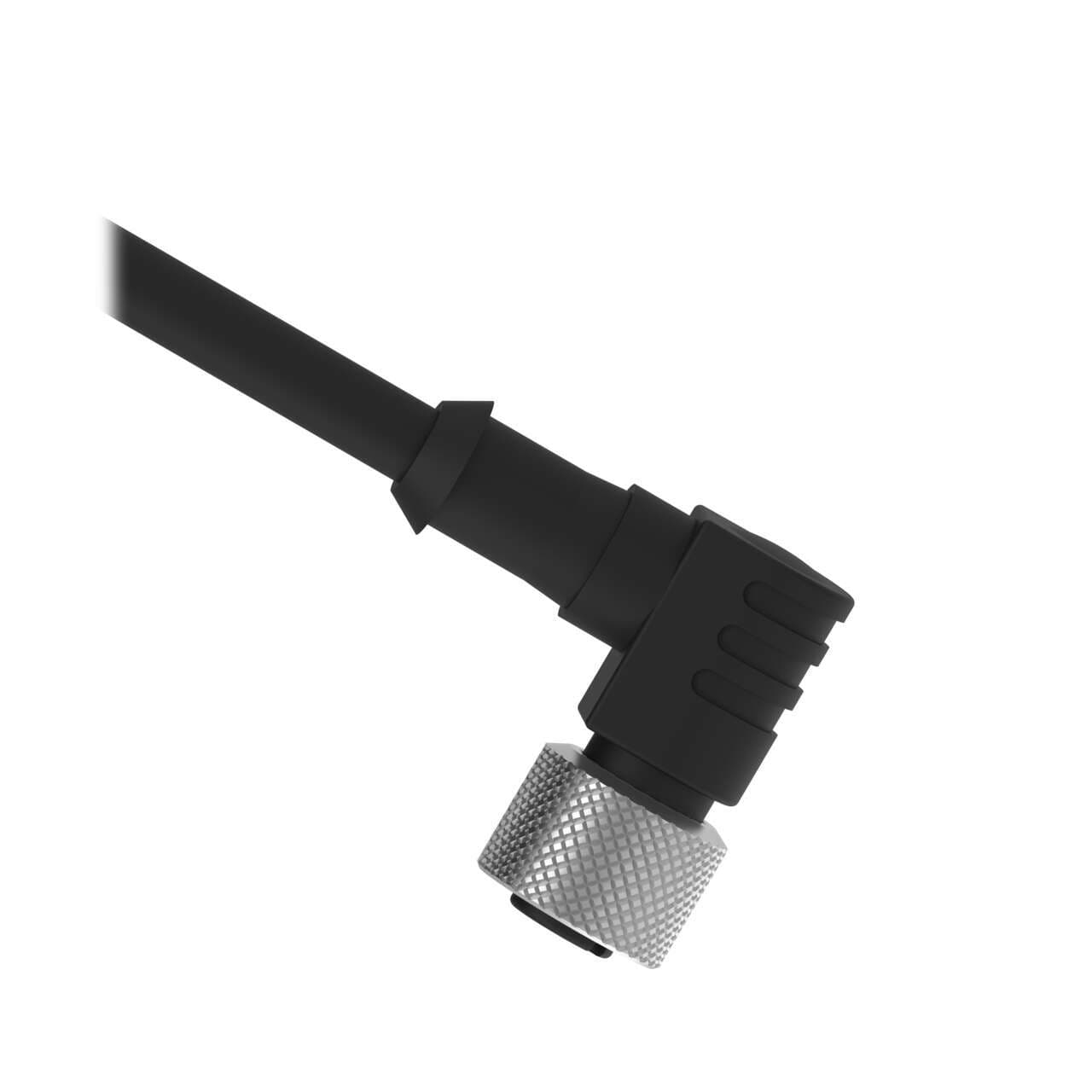 Banner MQDC2S-815RA Cordset: Single Ended M12; 8-pin Right-Angle Female; 5 m (16.4 ft) 8x24 Shielded Black PVC Jacket; Nickel-Plated Brass Coupling Nut Banner MQDC2S-815RA Cordset: Single Ended M12; 8-pin Right-Angle Female; 5 m (16.4 ft) 8x24 Shielded Black PVC Jacket; Nickel-Plated Brass Coupling Nut