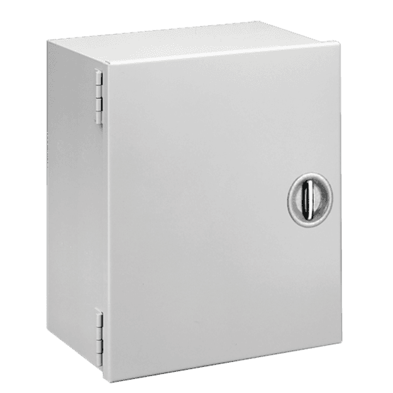 Hoffman A24N246LP Hinged-Cover with Recessed Handle, Type 1, 24.00x24.00x6.62, Gray, Steel Hoffman A24N246LP Hinged-Cover with Recessed Handle, Type 1, 24.00x24.00x6.62, Gray, Steel