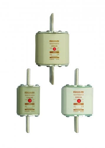 Mersen A1028721 NH fuse-link gTr, 400VAC, size 4a, 200KVA, centre indicator/live tags Mersen A1028721 NH fuse-link gTr, 400VAC, size 4a, 200KVA, centre indicator/live tags