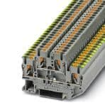 Phoenix Contact 3210978 Protective conductor double-level terminal block, connection method: Push-in connection, cross section: 0.14 mm² - 4 mm², AWG: 26 - 12, width: 5.2 mm, color: gray, mounting type: NS 35/7,5, NS 35/15 Phoenix Contact 3210978 Protective conductor double-level terminal block, connection method: Push-in connection, cross section: 0.14 mm² - 4 mm², AWG: 26 - 12, width: 5.2 mm, color: gray, mounting type: NS 35/7,5, NS 35/15