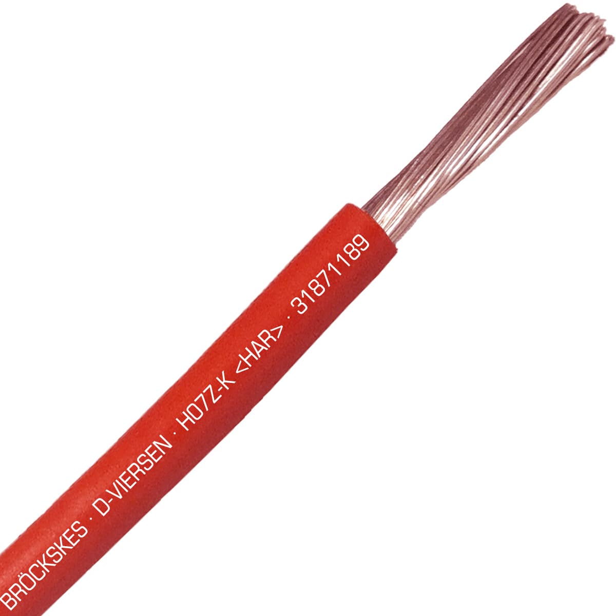 SAB 31871189 H07Z-K (HAR/CE) - 6 AWG halogen-free hook-up wire, Red SAB 31871189 H07Z-K (HAR/CE) - 6 AWG halogen-free hook-up wire, Red