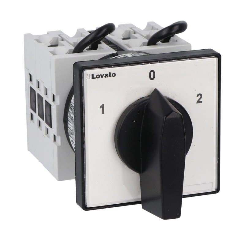 Lovato Electric GX3211U GX3211U Lovato - Rotary cam switch GX series, 3-phase motor reversing switch 32A, for front mounting with black handle, front plate 65X65mm Lovato Electric GX3211U GX3211U Lovato - Rotary cam switch GX series, 3-phase motor reversing switch 32A, for front mounting with black handle, front plate 65X65mm