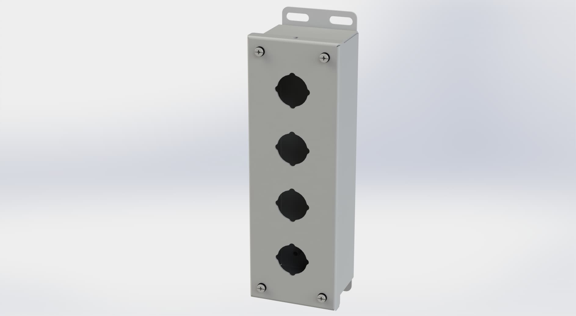 Saginaw Control SCE-4PB PB Enclosure, Height:10.25", Width:3.25", Depth:2.75", ANSI-61 gray powder coating inside and out. Saginaw Control SCE-4PB PB Enclosure, Height:10.25", Width:3.25", Depth:2.75", ANSI-61 gray powder coating inside and out.