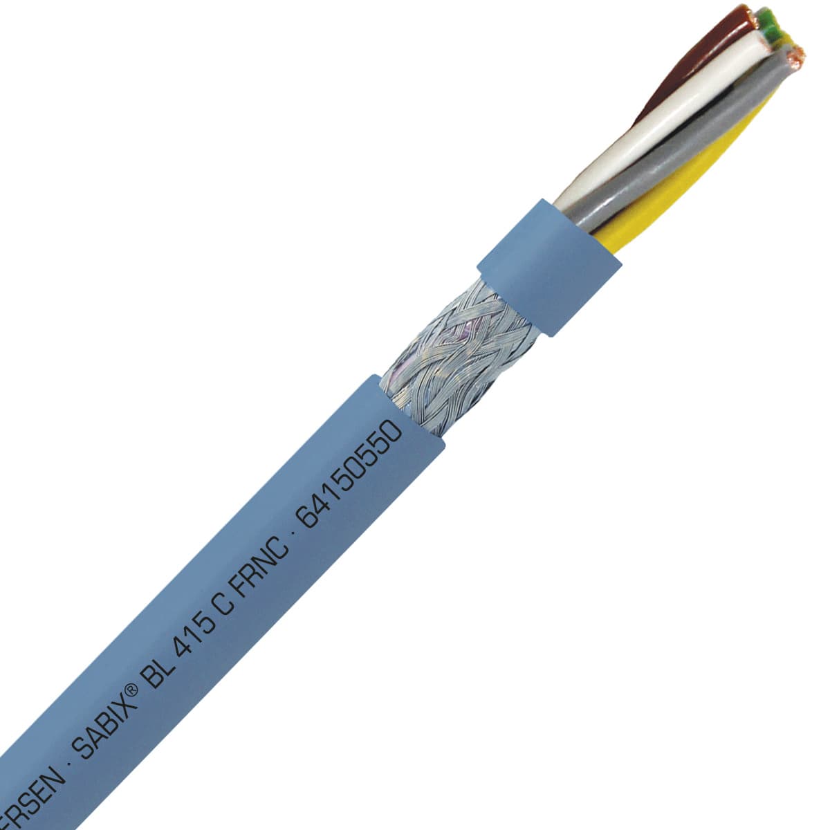 SAB 64150550 SABIX BL 415 C FRNC - 20 AWG/5c, shielded halogen-free flame retardant data cable, DNV-GL, CE, RoHS SAB 64150550 SABIX BL 415 C FRNC - 20 AWG/5c, shielded halogen-free flame retardant data cable, DNV-GL, CE, RoHS