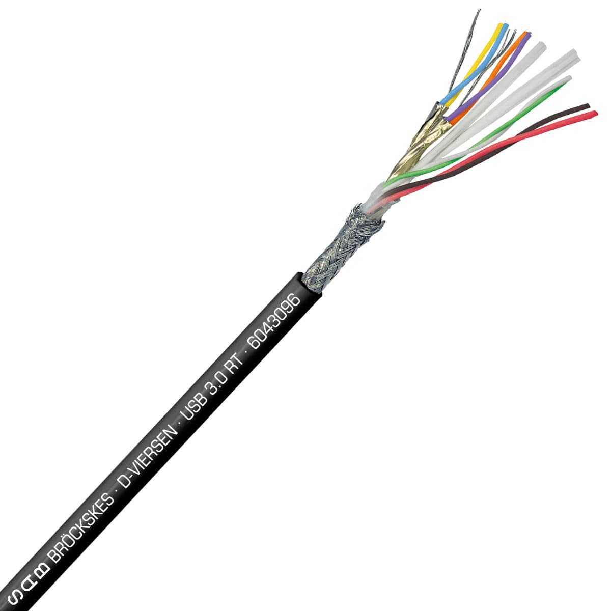 SAB 6043096 USB 3.0 RT - 26 AWG/3pr + 24 AWG/2c, torsional USB 3.0 cable suitable for robots, UL, CE, RoHS SAB 6043096 USB 3.0 RT - 26 AWG/3pr + 24 AWG/2c, torsional USB 3.0 cable suitable for robots, UL, CE, RoHS