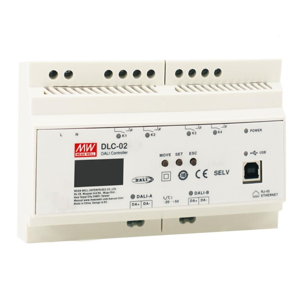 MEAN WELL DLC-02 DALI-2 multi-master application controller MEAN WELL DLC-02 DALI-2 multi-master application controller
